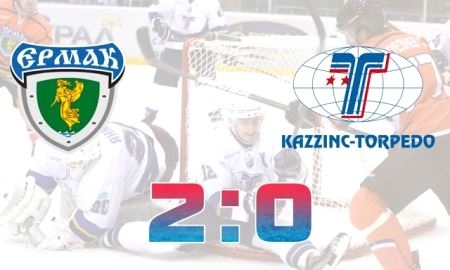 Видеообзор матча ВХЛ «Ермак» — «Казцинк-Торпедо» 2:0