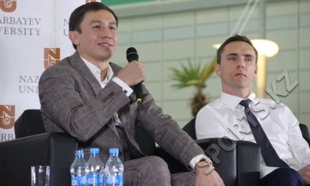 Фото со встречи Геннадия Головкина с болельщиками