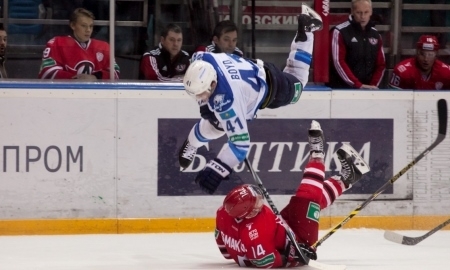 Фоторепортаж с матча КХЛ «Автомобилист» — «Барыс» 2:1 ОТ