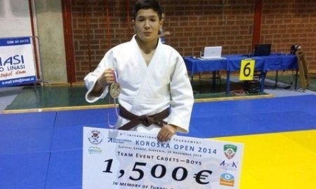 Мангистауский спортсмен занял третье место на молодежном кубке Европы по дзюдо