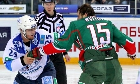 КХЛ оштрафовала «Ак Барс» и «Барыс» на 100 тысяч рублей