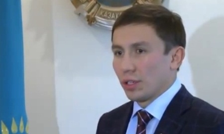 Видеосюжет о встрече Геннадия Головкина с министром культуры и спорта