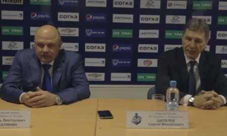Видео послематчевой пресс-конференции игры КХЛ «Барыс» — «Адмирал» 4:5 ОТ