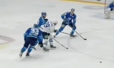 Два гола в ворота «Барыса» вошли в десятку лучших шайб недели КХЛ