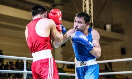 Фоторепортаж с полуфинальных боев чемпионата Казахстана по боксу 