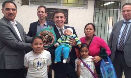 Геннадий Головкин посетил детский госпиталь в Мексике