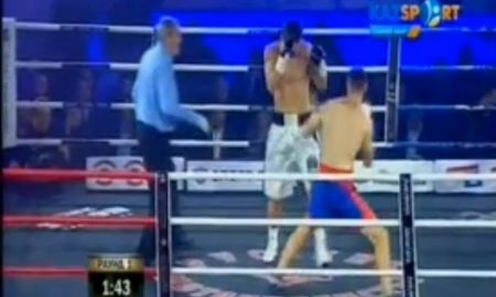 Видео нокаута в бою Иса Акбербаев — Игорь Караваев