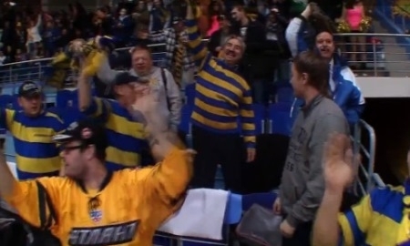 Видео шайб матча КХЛ «Атлант» — «Барыс» 3:4