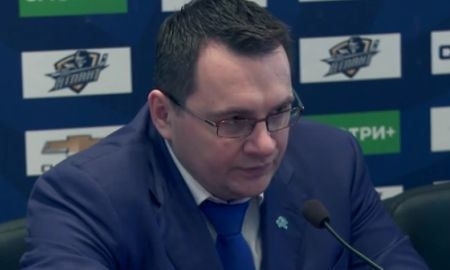 Видео послематчевой пресс-конференции игры КХЛ «Атлант» — «Барыс» 3:4
