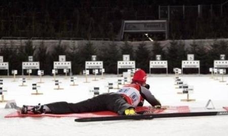 Мужская сборная Казахстана на 13-м месте в эстафете на 7,5 километров на этапе Кубка мира