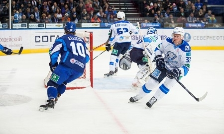 Фоторепортаж с матча КХЛ «Динамо» Минск — «Барыс 5:2