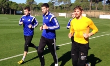 Михаил Голубничий на просмотре в «Астане»