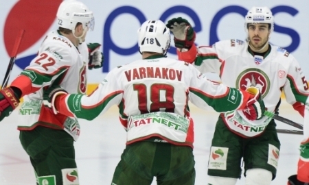 Фоторепортаж с матча КХЛ «Барыс» — «Ак Барс» 1:4
