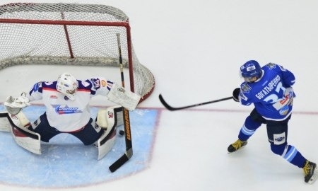 Фоторепортаж с матча МХЛ «Снежные Барсы» — «Кристалл Бдк» 3:2 Б