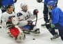 «Барыс» встретился с американскими следж-хоккеистами