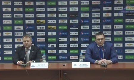 Видео послематчевой пресс-конференции игры КХЛ «Салават Юлаев» — «Барыс» 1:3