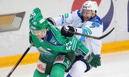 Фоторепортаж с матча КХЛ «Салават Юлаев» — «Барыс» 1:3