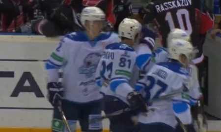 Видео шайб матча КХЛ «Авангард» — «Барыс» 4:1