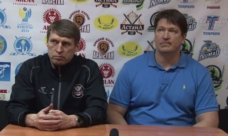 Видео послематчевой пресс-конференции игр чемпионата РК «Арлан» — «Астана» 10:2, 5:4