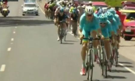 Видео финиша пятого этапа «Тура Даун Андер» с участием гонщиков «Астаны»