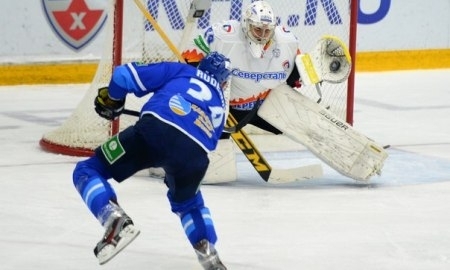 Фоторепортаж с матча КХЛ «Барыс» — «Северсталь» 3:2 ОТ