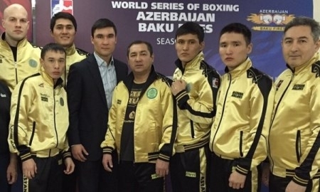 Фото с церемонии взвешивания матча WSB «Baku Fires» — «Astana Arlans»