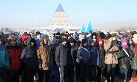 В Астане прошел марафон-флешмоб «550 метров к 550-летию Казахского ханства»