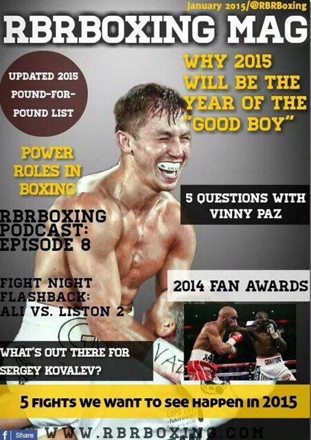 Головкин стал «лицом обложки» нового издания Round by Round