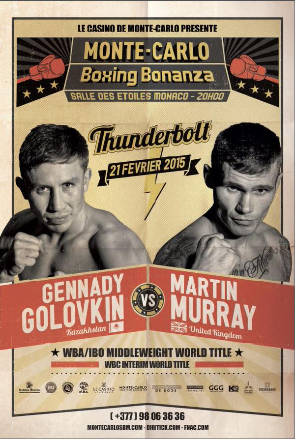 Постер боя Геннадий Головкин — Мартин Мюррей