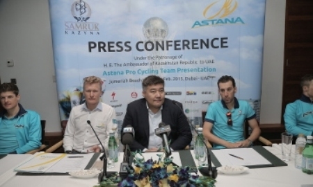 В Дубае состоялась презентация нового состава велоклуба «Astana Pro Team»