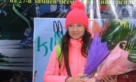В Усть-Каменогорске встретили чемпионку Универсиады-2015 Анастасию Слонову