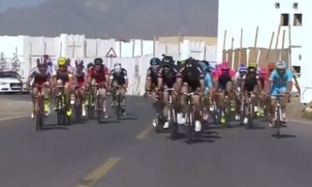 Видео финиша третьего этапа «Тура Дубая» с участием гонщиков «Астаны»