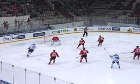 Видеообзор матча КХЛ «Металлург» Новокузнецк — «Барыс» 3:2 Б