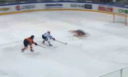 Видео шайб матча КХЛ «Амур» — «Барыс» 2:3