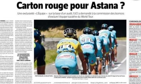 Команда «Астана» может лишиться лицензии Мирового Тура?