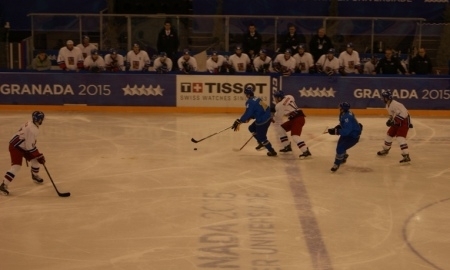 Фоторепортаж с матча Универсиады Чехия — Казахстан 1:2