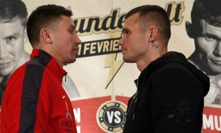 Видео «лицом к лицу» боя Головкин — Мюррей