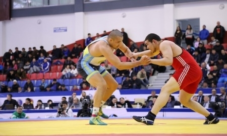 Фоторепортаж с чемпионата Казахстана по борьбе
