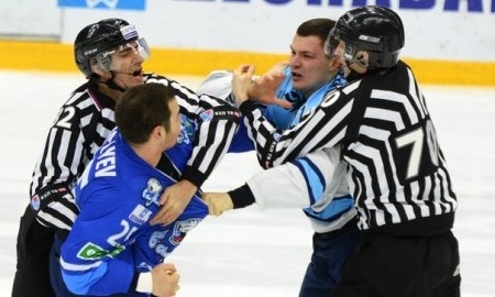 Фоторепортаж с матча КХЛ «Барыс» — «Сибирь» 1:0 