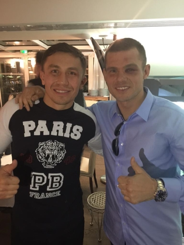 Геннадий Головкин и Мартин Мюррей встретились после боя