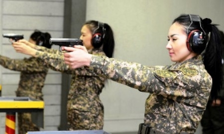 В Астане прошли состязания среди женщин-военнослужащих
