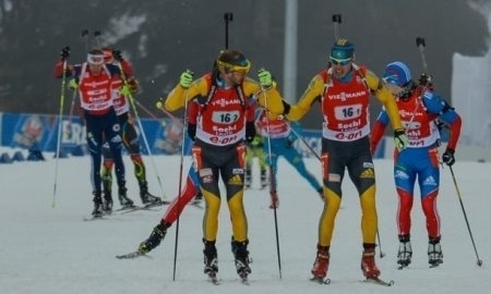 Казахстанские биатлонисты финишировали 17-ми в эстафете на чемпионате мира