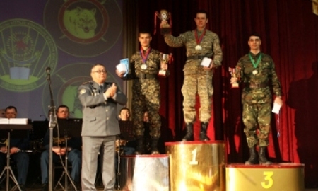 Команда Военного института Нацгвардии заняла первое место на Первенстве по зимнему президентскому многоборью