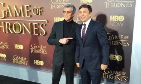 Геннадий Головкин побывал на премьере пятого сезона сериала «Игра престолов»