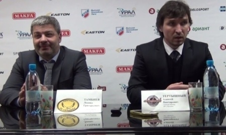 Видео послематчевой пресс-конференции игры плей-офф ВХЛ «Челмет» — «Сарыарка» 2:4