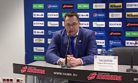 Видео послематчевой пресс-конференции игры КХЛ «Авангард» — «Барыс» 0:2