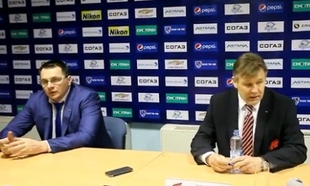 Видео послематчевой пресс-конференции игры плей-офф КХЛ «Барыс» — «Авангард» 3:4