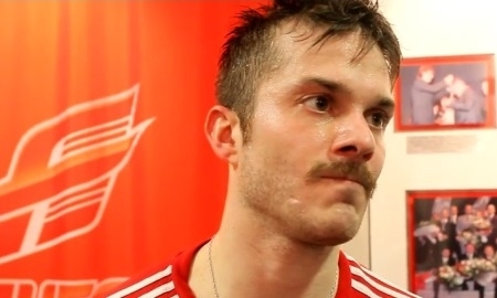 Видео послематчевого интервью Чеда Коларика игры плей-офф КХЛ «Авангард» — «Барыс» 2:0