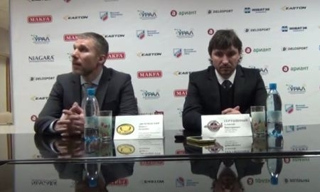 Видео послематчевой пресс-конференции игры плей-офф ВХЛ «Челмет» — «Сарыарка» 1:7