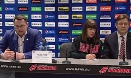 Видео послематчевой пресс-конференции игры плей-офф КХЛ «Авангард» — «Барыс» 3:1